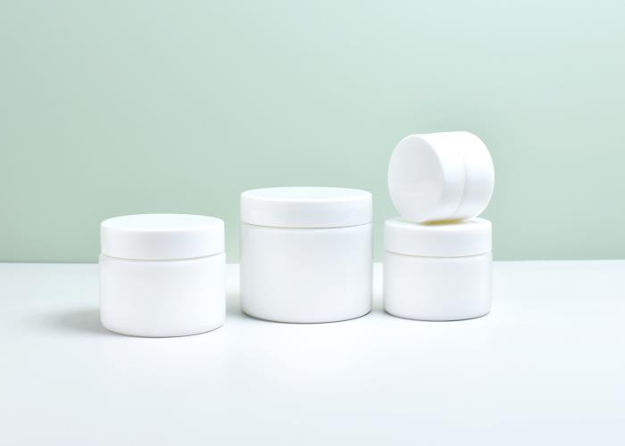 JG-AQP 50ml Opal White Glass Cosmetic Jar